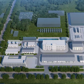 Industrial Workshop Building with a High-Strength Metallic Structure